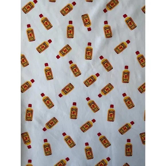 Sunday Swagger Fireball Whiskey Print Men's Golf Polo Large - Picture 2 of 3